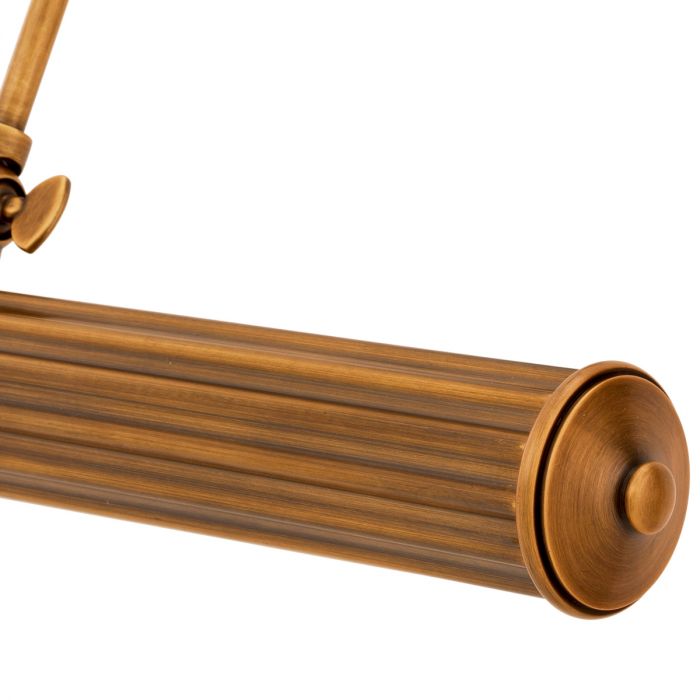 Wall Lamp Luca antique brass finish L