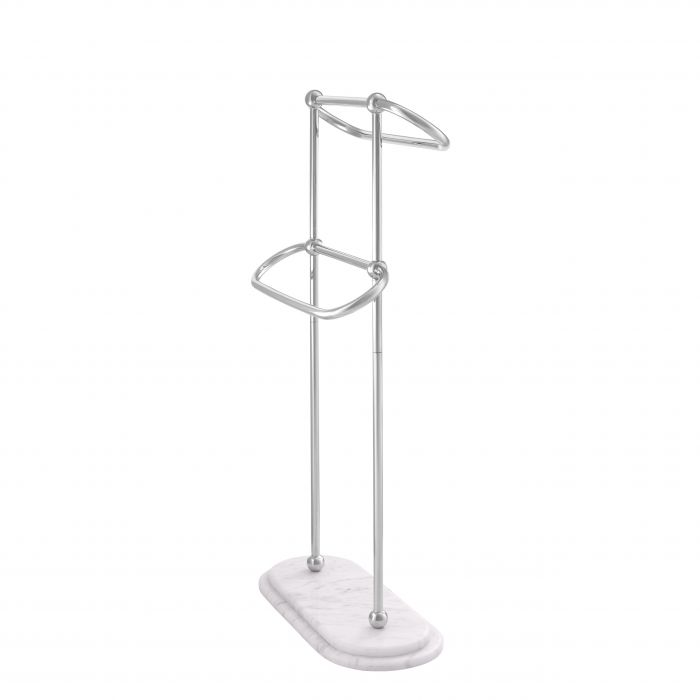 Towel Rack Lowell S pol ss white marble