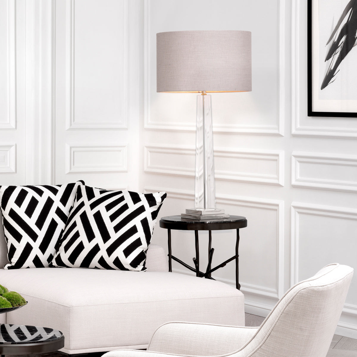 Round Marble Side Table Tomasso | Eichholtzmh.com 