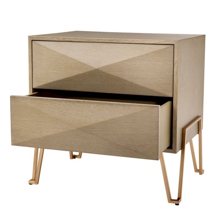 Nightstand Highland washed oak veneer