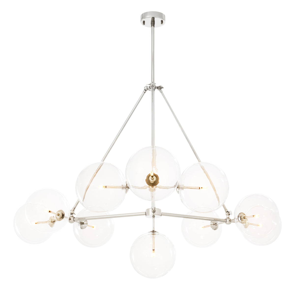 Nickel Triangular Sputnik Chandelier Bermude | Eichholtzmh.com