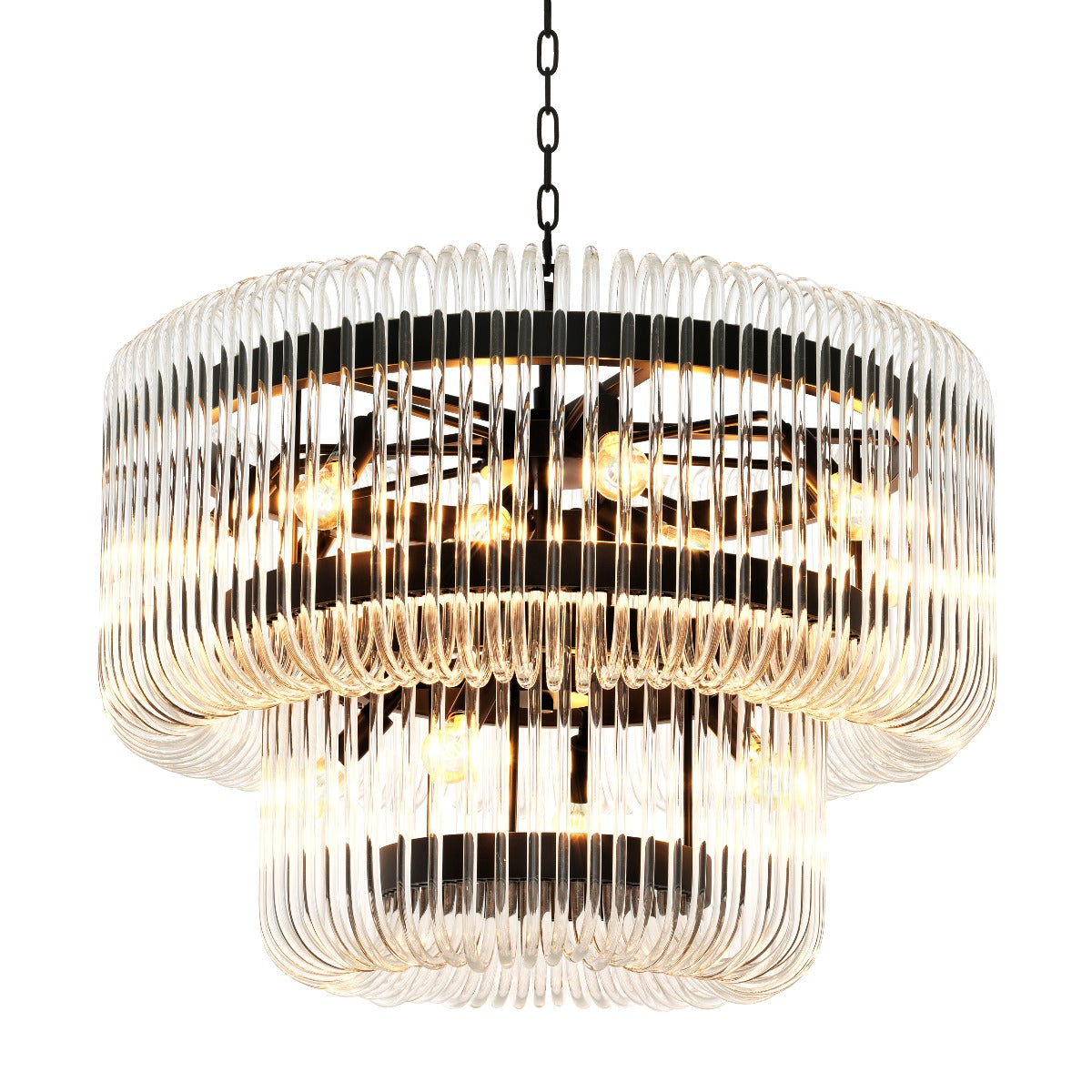 2 Tier Glass Chandelier Sutton House | Eichholtzmh.com