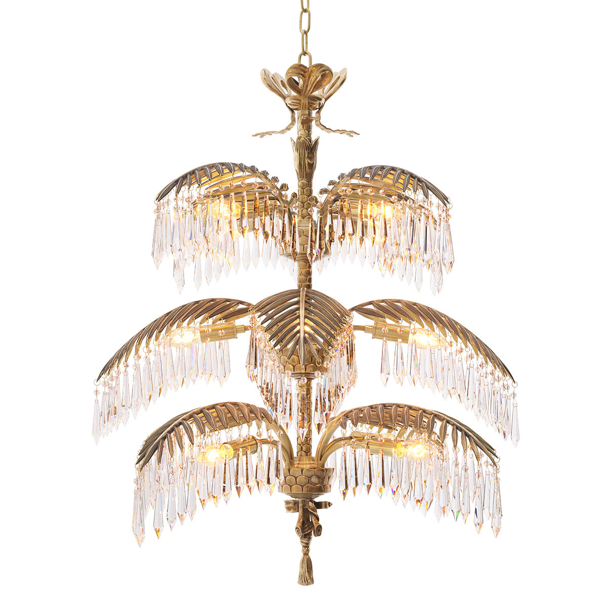 Golden Art Deco Chandelier Hildebrandt | Eichholtzmh.com