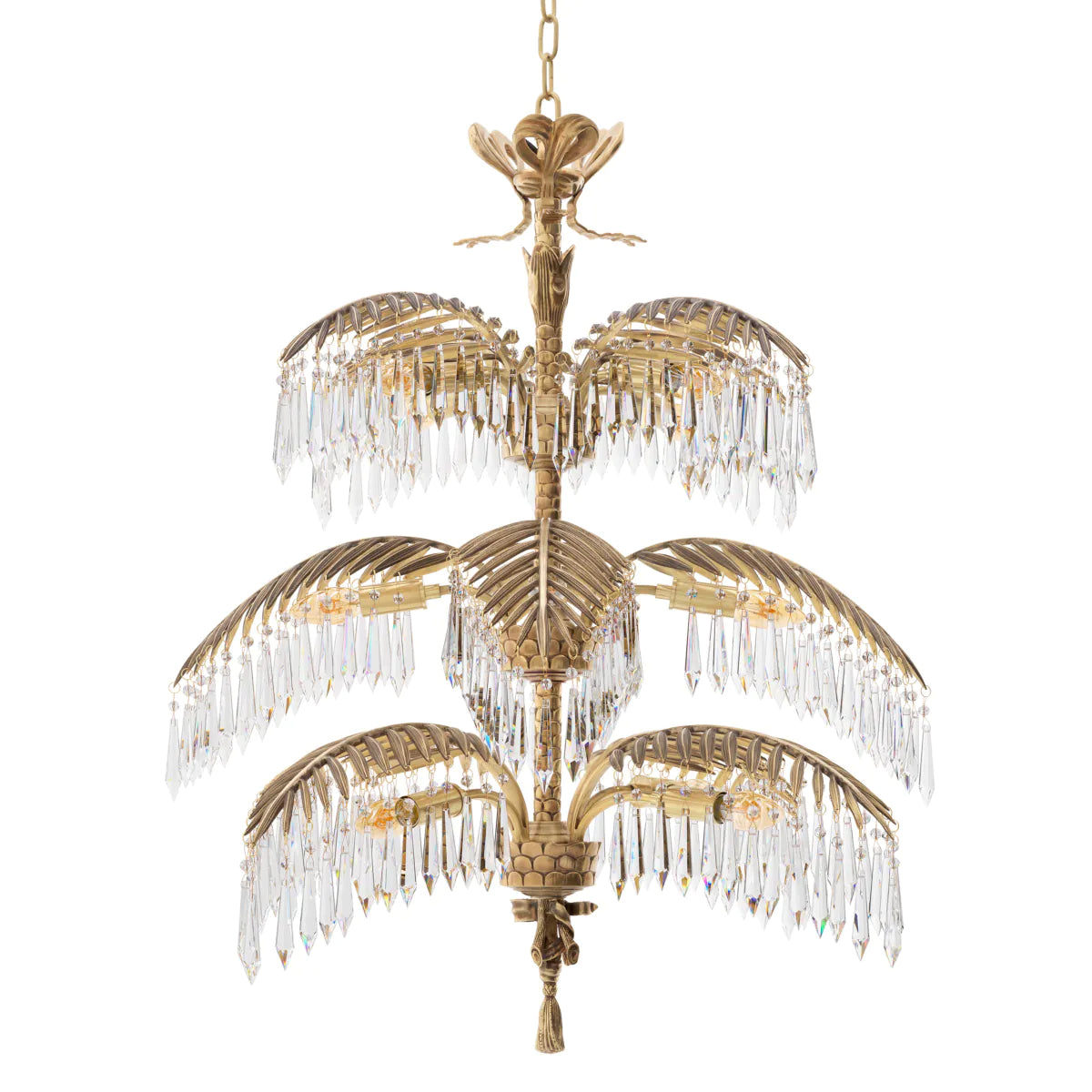 Golden Art Deco Chandelier Hildebrandt | Eichholtzmh.com