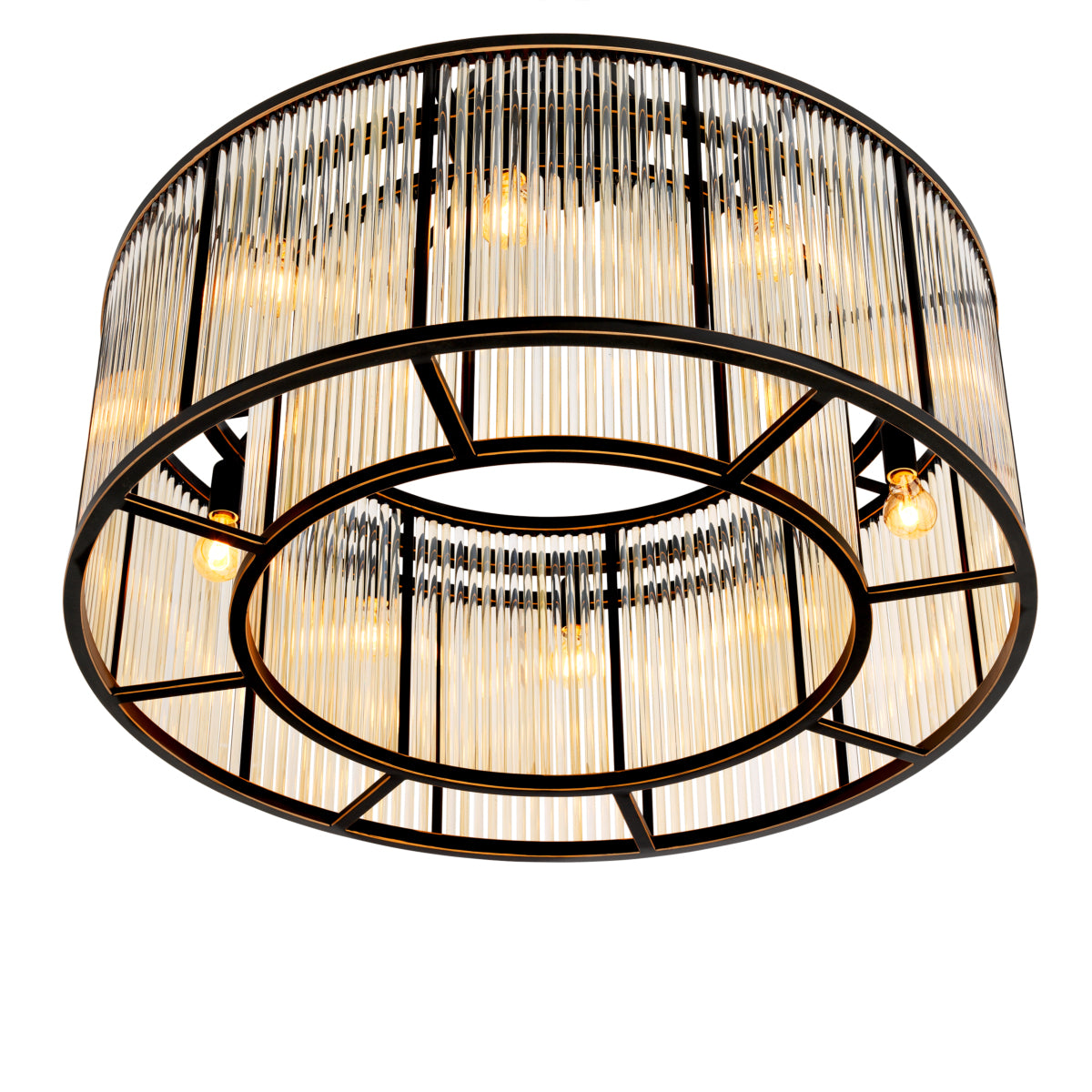 Glass Drum Ceiling Lamp Bernardi | Eichholtzmh.com