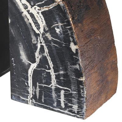 Petrified Wood Bookends (2) Opia | Eichholtzmh.com