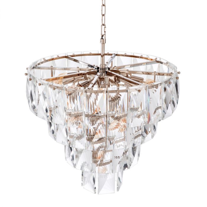 Chandelier Amazone S nickel finish