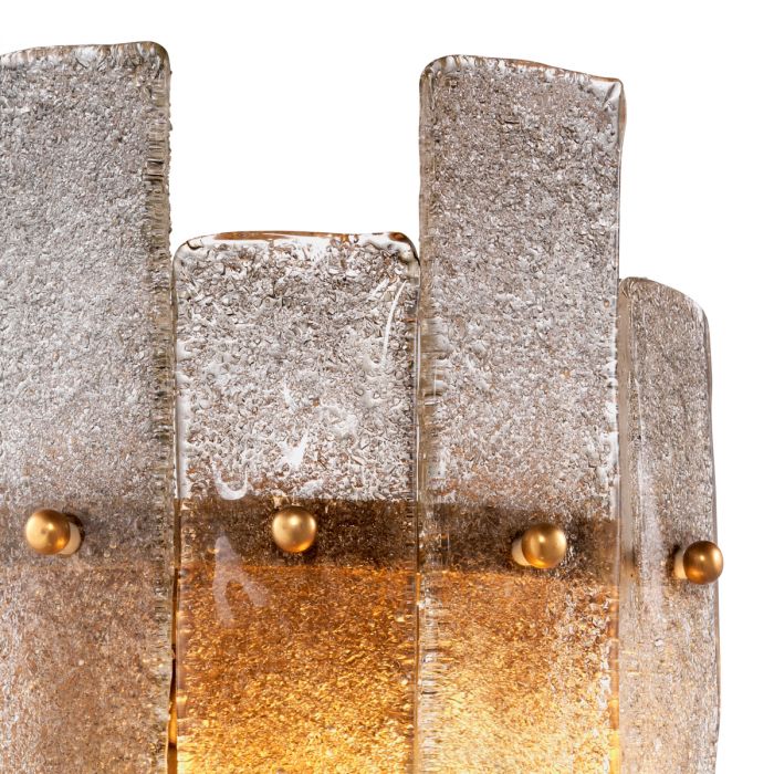 Wall Lamp Caprera antique brass finish