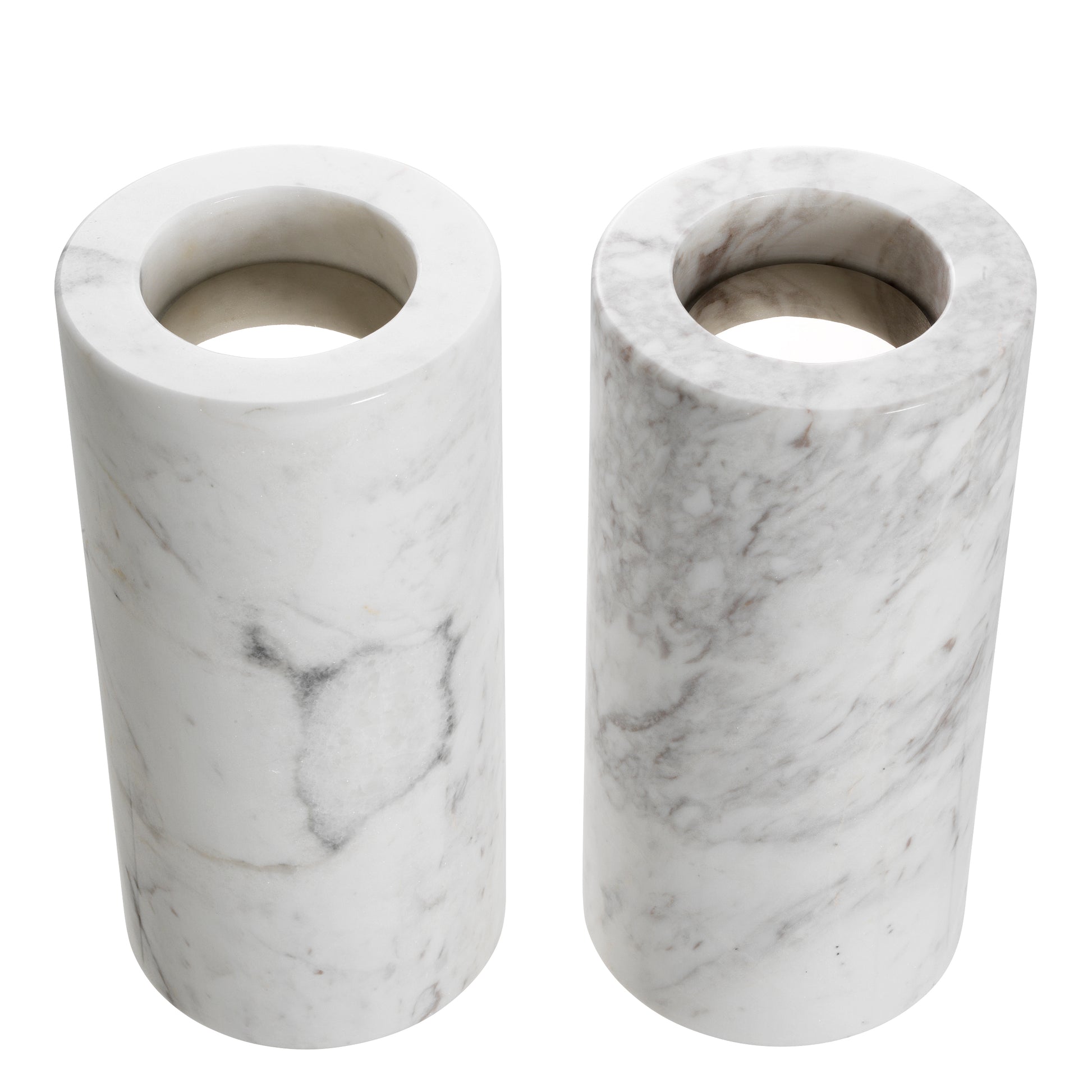 White Marble Tealight Holders (2) Tobor | Eichholtzmh.com