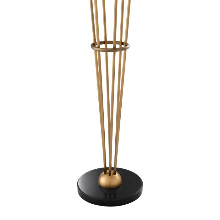 Floor Lamp Tortora antique brass finish