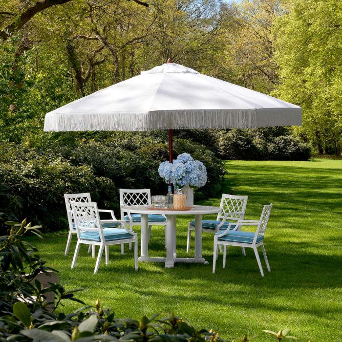 Outdoor Dining Table Bell Rive round S white