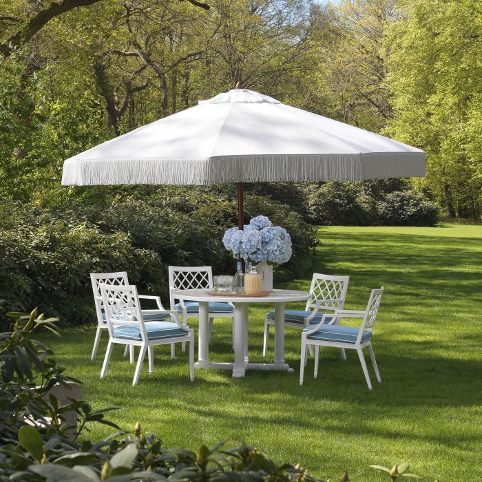 Outdoor Dining Table Bell Rive round S white