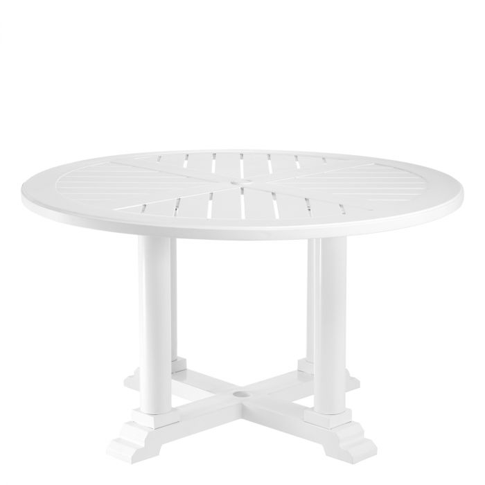 Outdoor Dining Table Bell Rive round S white