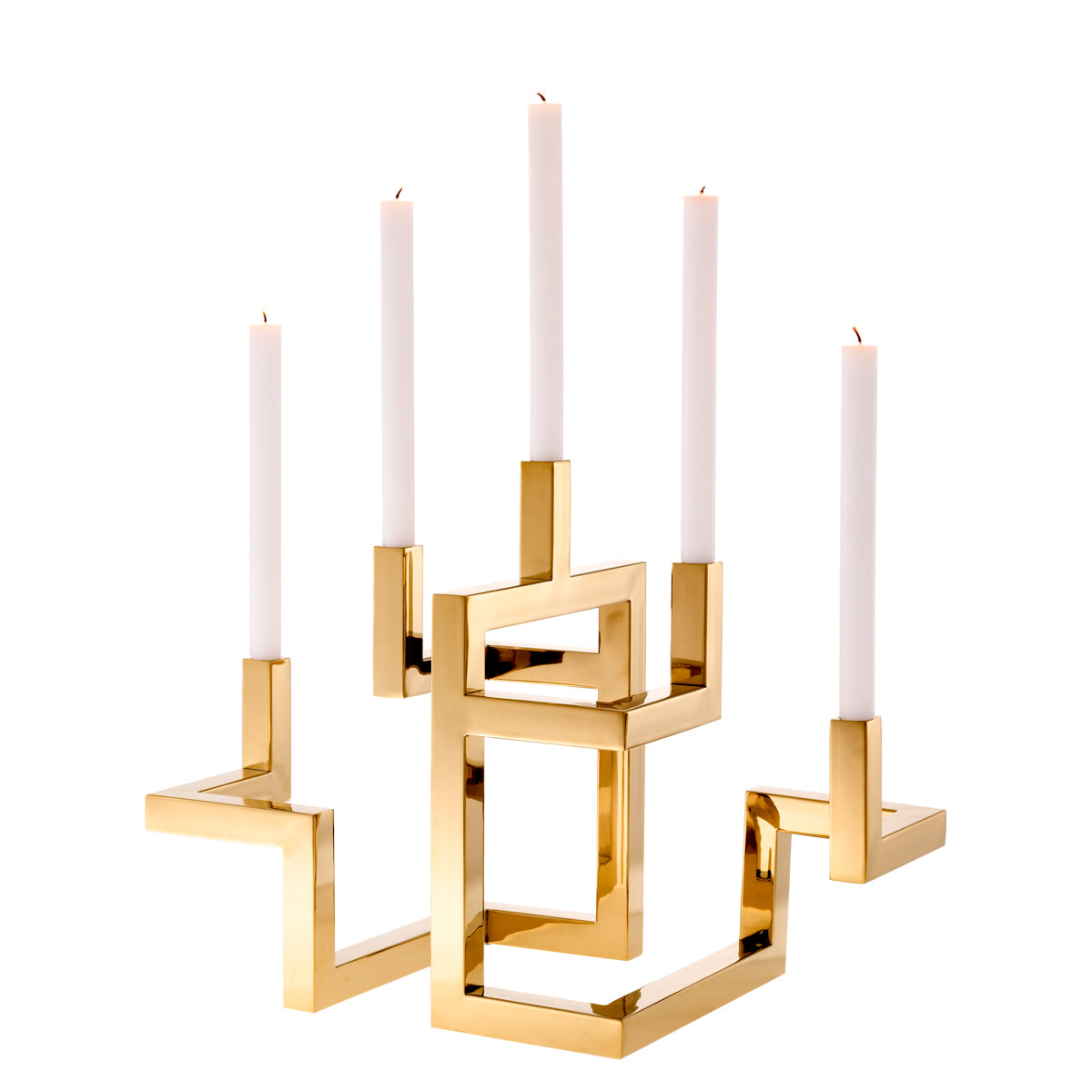 Brass 5 Arm Candle Holder Skyline | Eichholtzmh.com