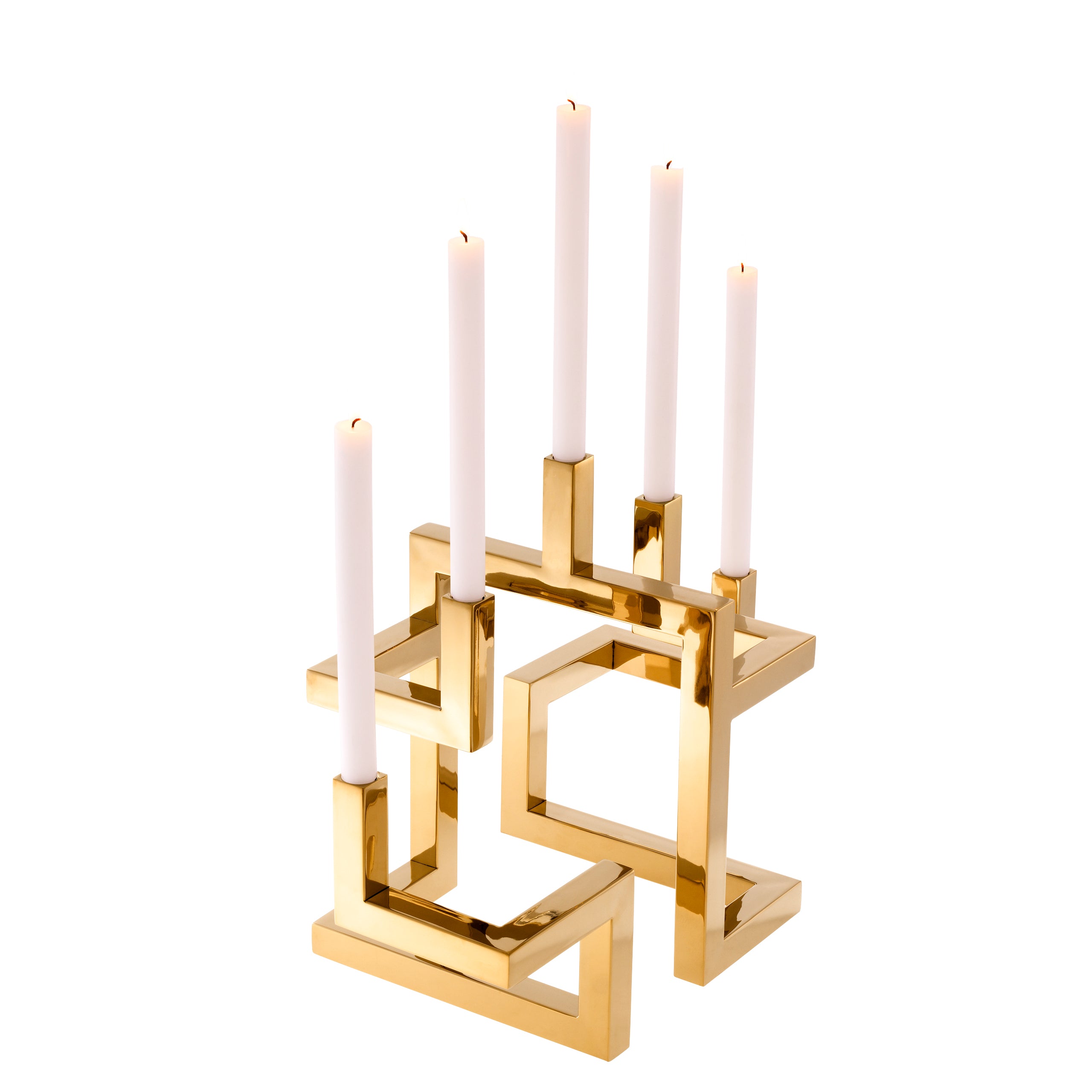 Brass 5 Arm Candle Holder Skyline | Eichholtzmh.com
