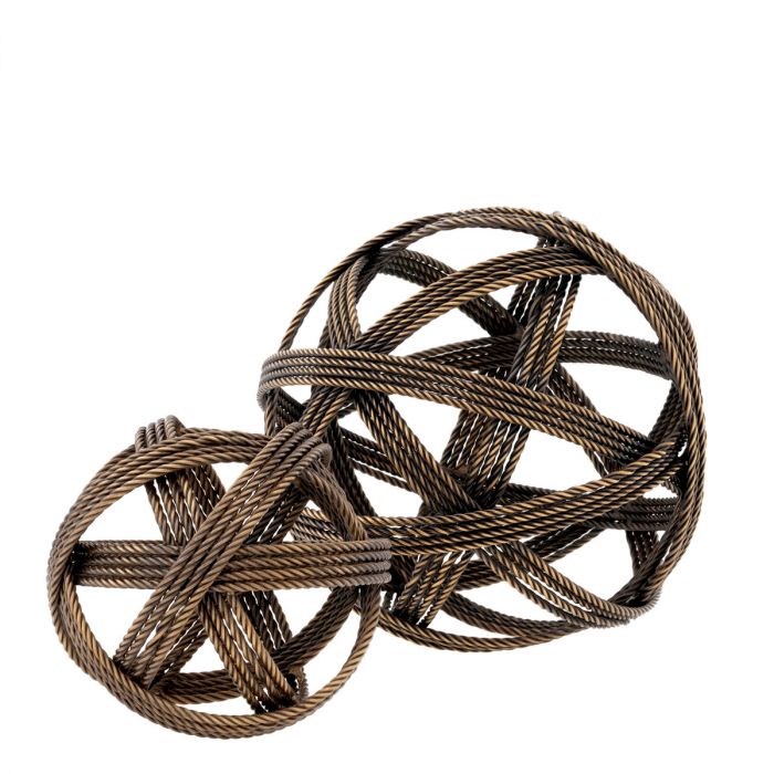 Desk Accessory Melville vintage brass finish set of 2