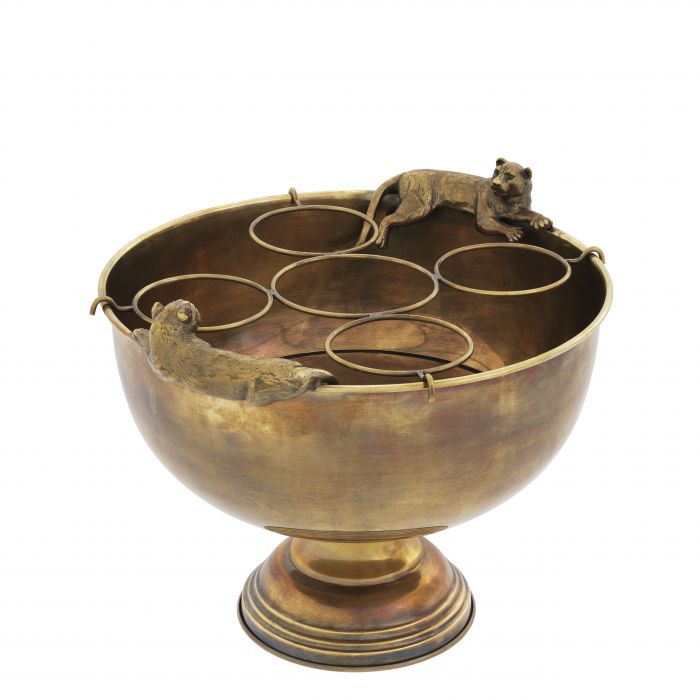 Champagne Cooler Jordan vintage brass finish