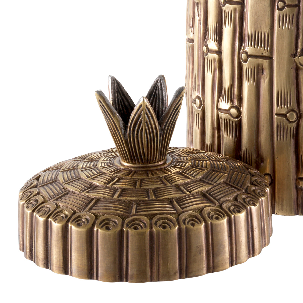 Vintage Brass Bamboo Box | Eichholtzmh.com