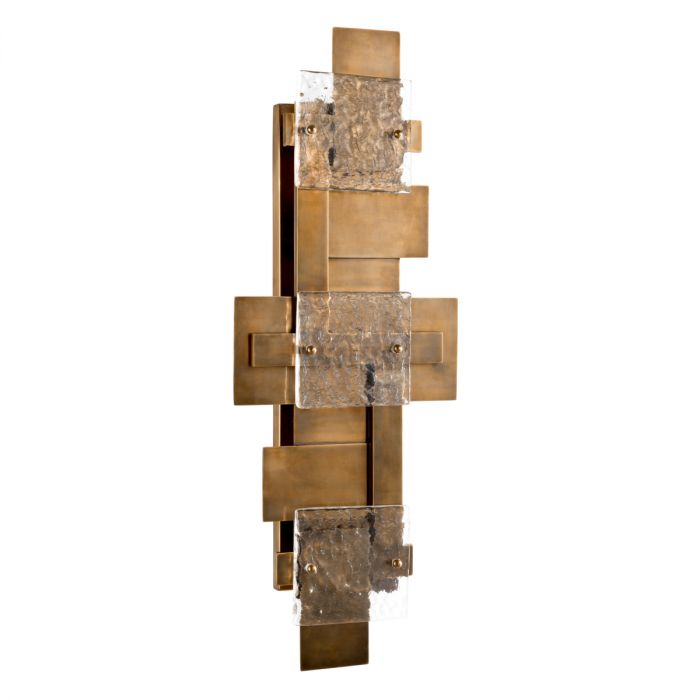 Wall Lamp Langham vintage brass finish