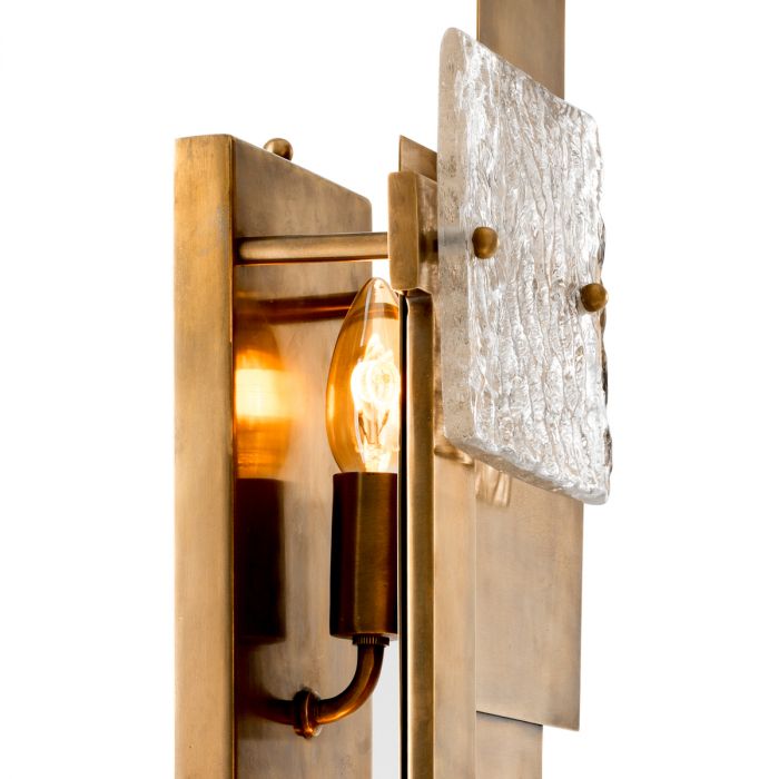 Wall Lamp Langham vintage brass finish