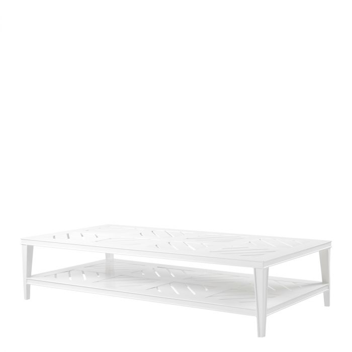 Outdoor Coffee Table Bell Rive rectangular white