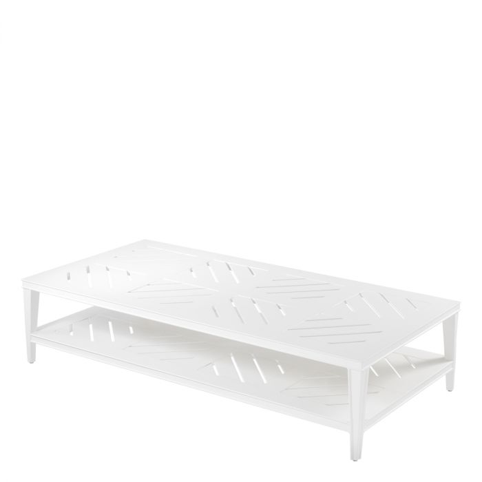 Outdoor Coffee Table Bell Rive rectangular white