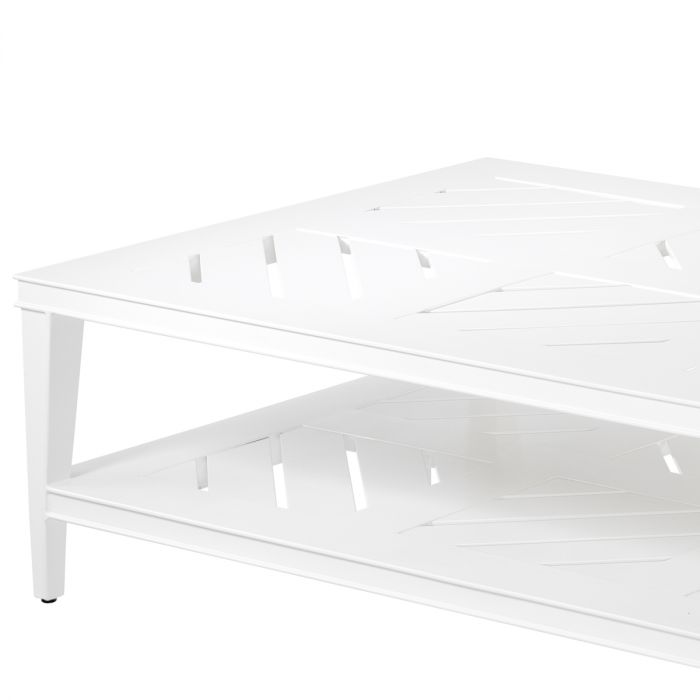 Outdoor Coffee Table Bell Rive rectangular white