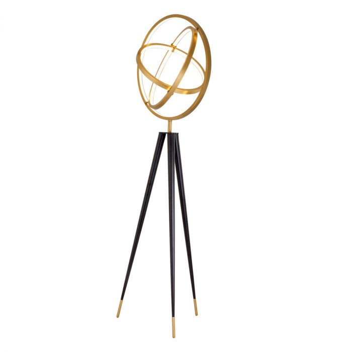 Floor Lamp Cassini antique brass finish