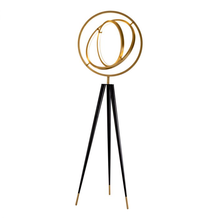 Floor Lamp Cassini antique brass finish
