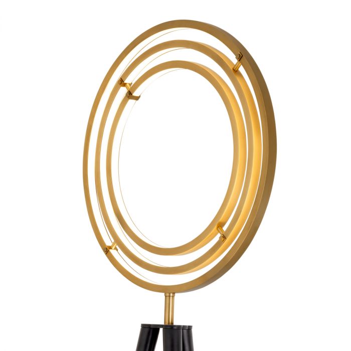 Floor Lamp Cassini antique brass finish