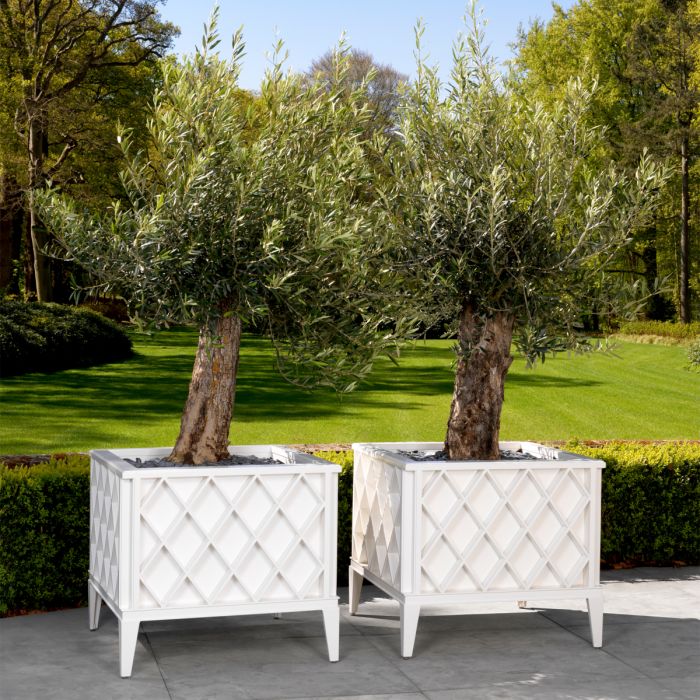 Outdoor Planter Ocean Club white