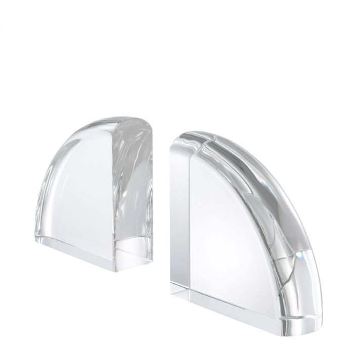 Bookend Decorage set of 2 crystal