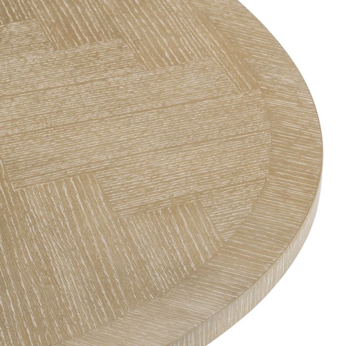 Dining Table Melchior oval washed oak veneer