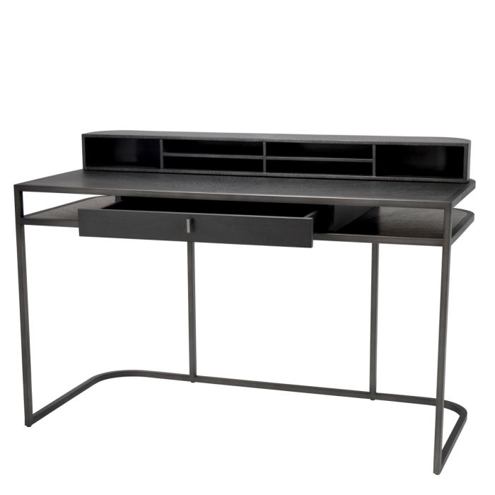 Desk Highland charcoal brown oak veneer