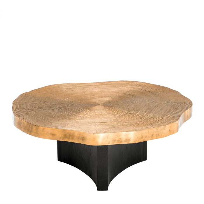 Coffee Table Thousand Oaks brass finish set of 2