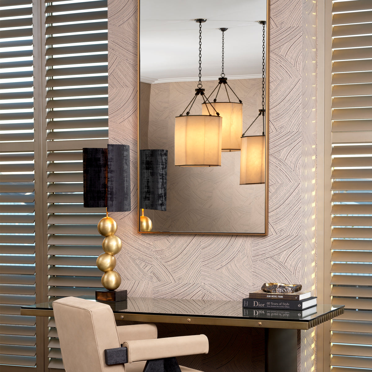 Brushed Brass Mirror Redondo | Eichholtzmh.com