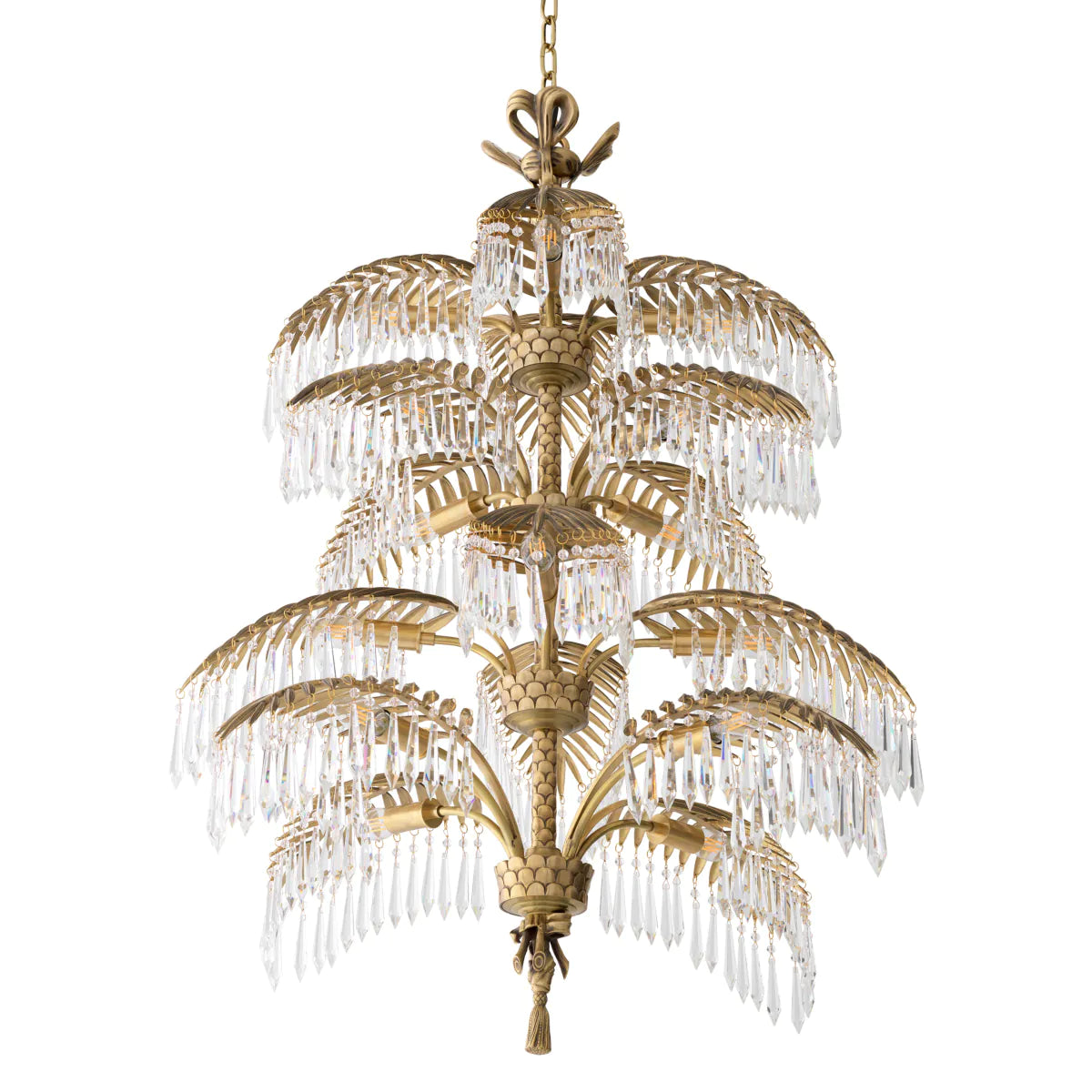 Brass Crystal Chandelier XL Hildebrandt | Eichholtzmh.com