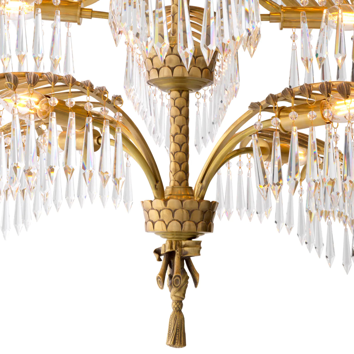 Brass Crystal Chandelier XL Hildebrandt | Eichholtzmh.com