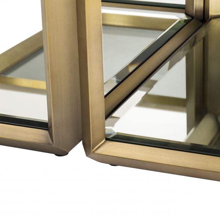 Coffee Table Callum brushed brass finish set of 4