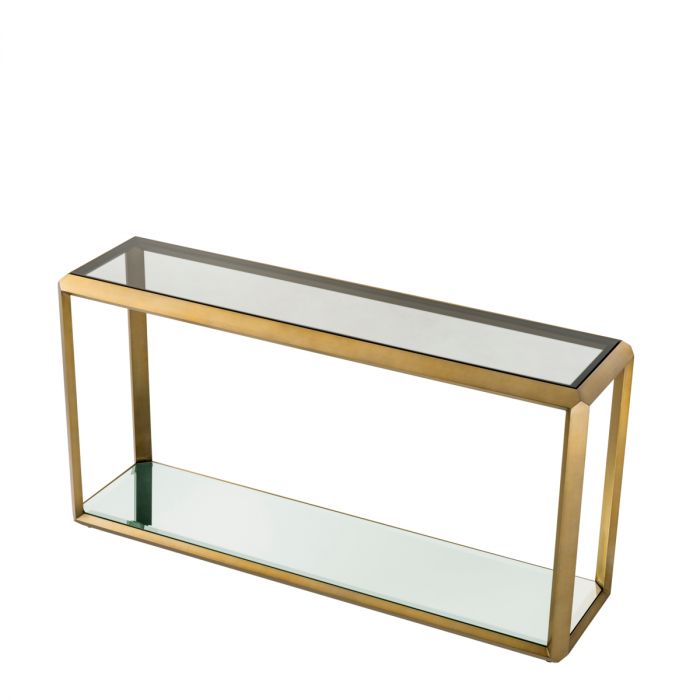 Console Table Callum brushed brass finish