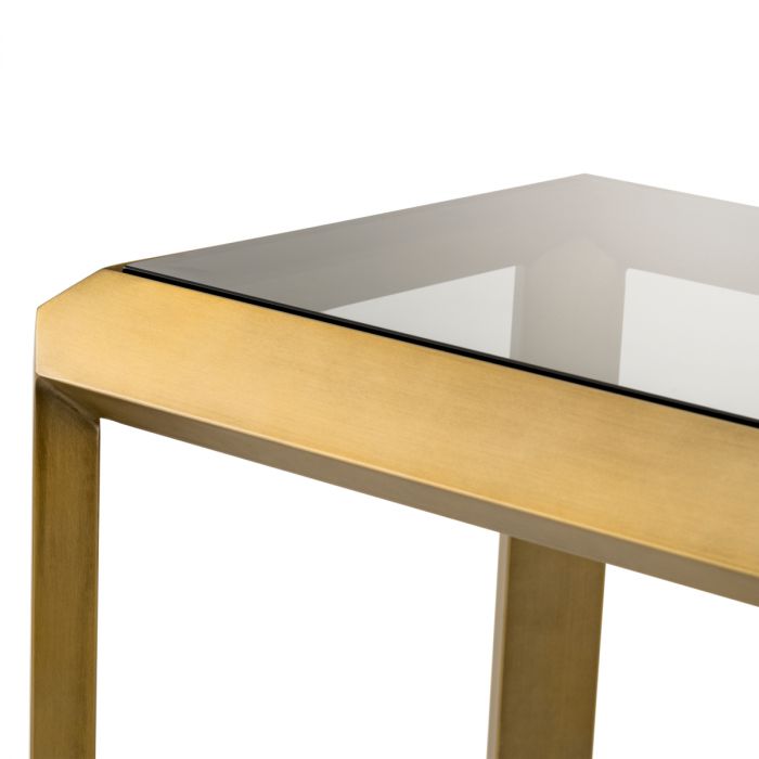 Console Table Callum brushed brass finish