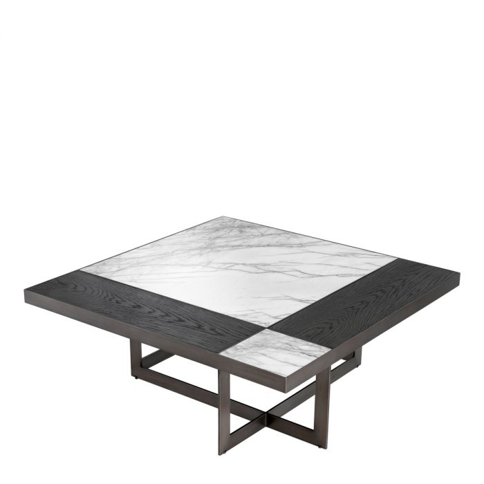 Coffee Table Hermoza mocha crown oak veneer bronze