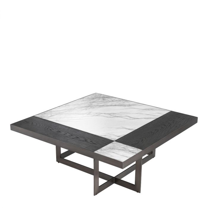 Coffee Table Hermoza mocha crown oak veneer bronze