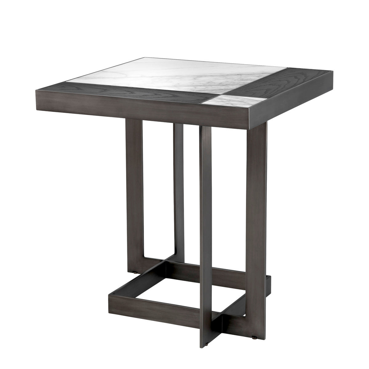 White Mocha Side Table Hermoza | Eichholtzmh.com