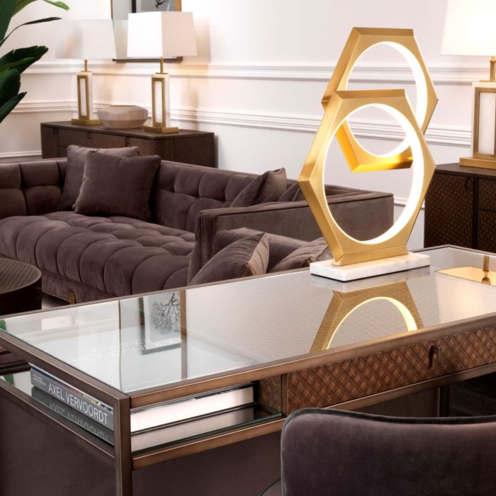 Desk Napa Valley woven oak veneer