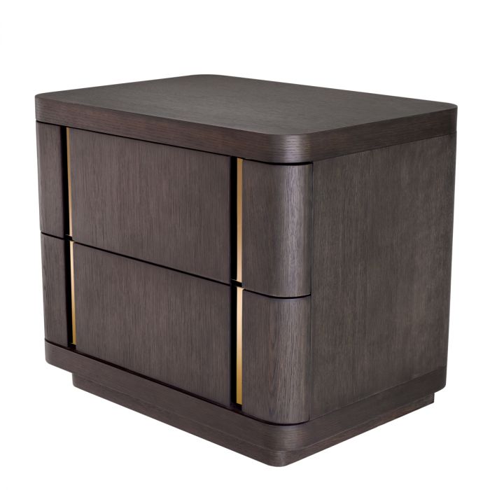 Nightstand Modesto mocha oak veneer