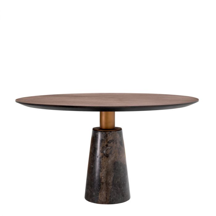 Dining Table Genova mocha straight oak veneer