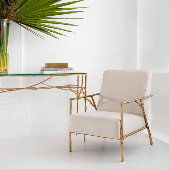 Console Table Antico gold finish
