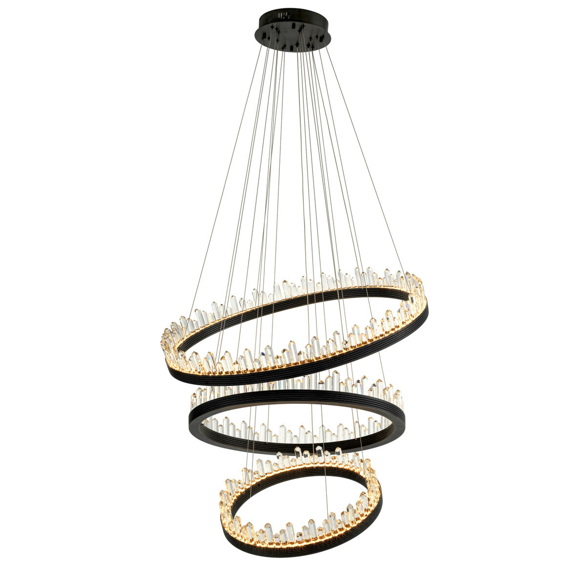 Bronze Crystal Glass Chandelier Randall | Eichholtzmh.com