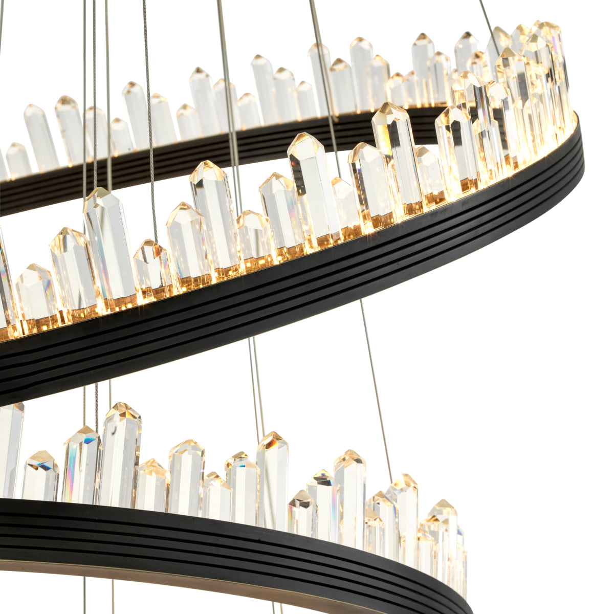 Bronze Crystal Glass Chandelier Randall | Eichholtzmh.com